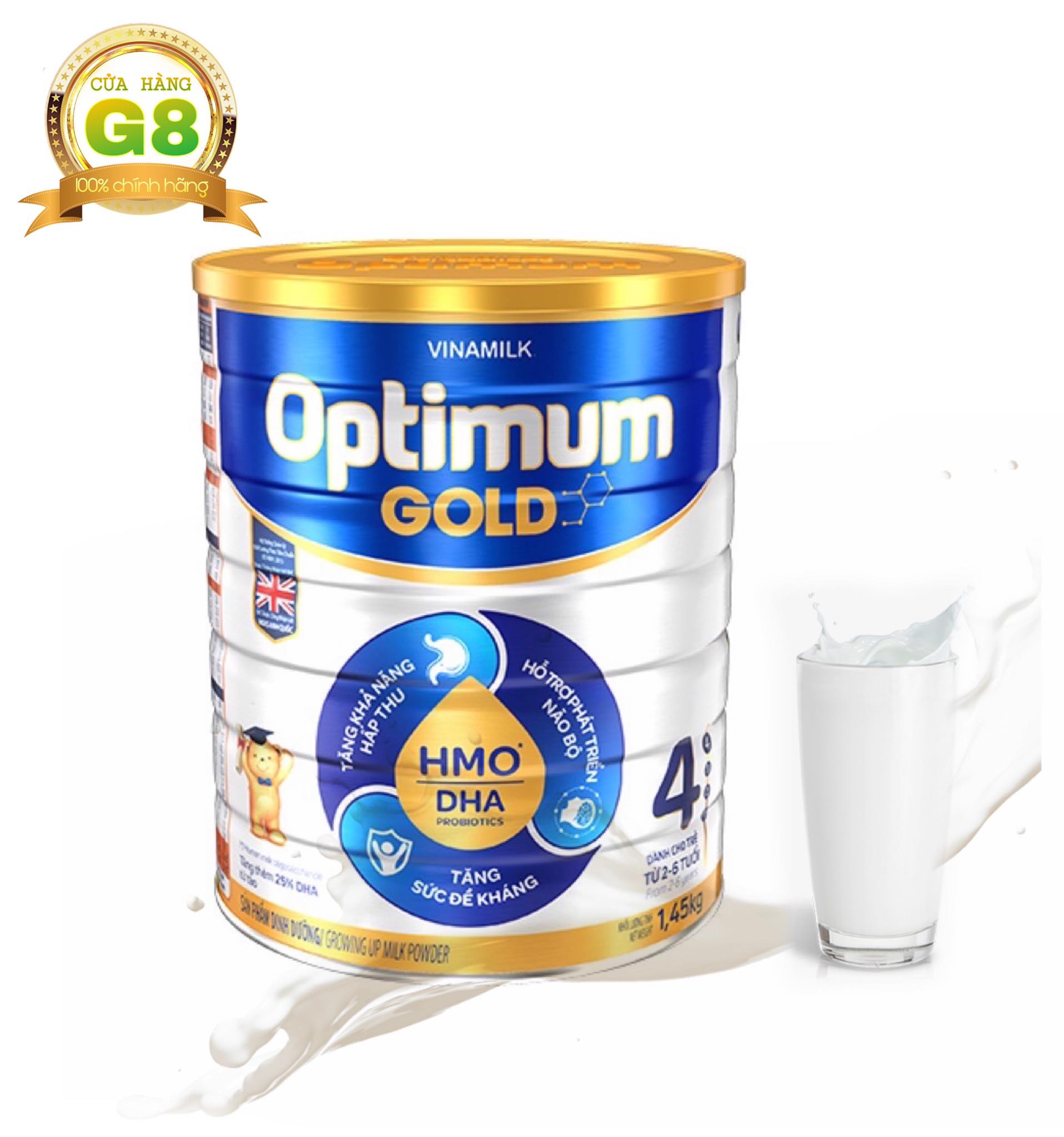 Sữa bột OPTIMUM GOLD Step 4 - Hộp thiếc 1,5kg (dành cho trẻ 2-6 tuổi)