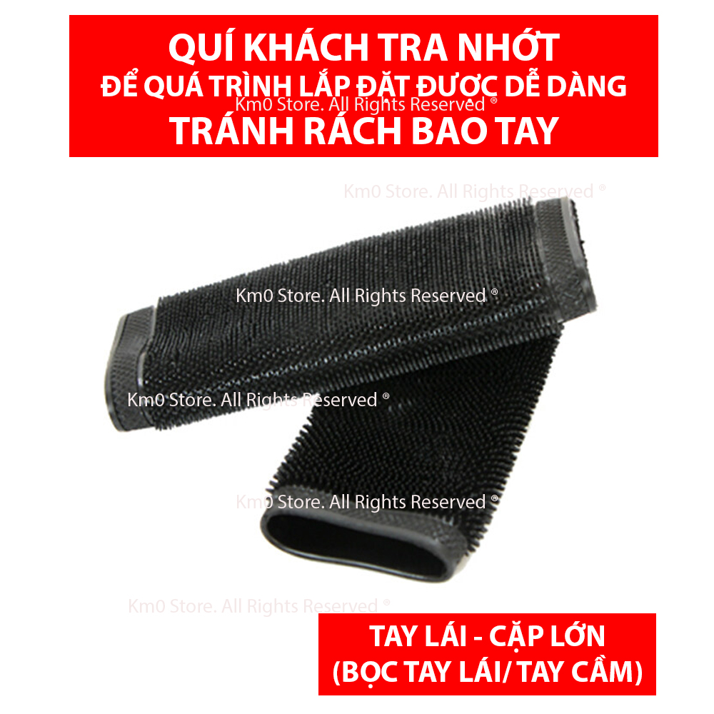 Bao Tay Nhung Gai Bọc TAY LÁI Xe Máy - TRA NHỚT KHI LẮP ĐẶT - T10