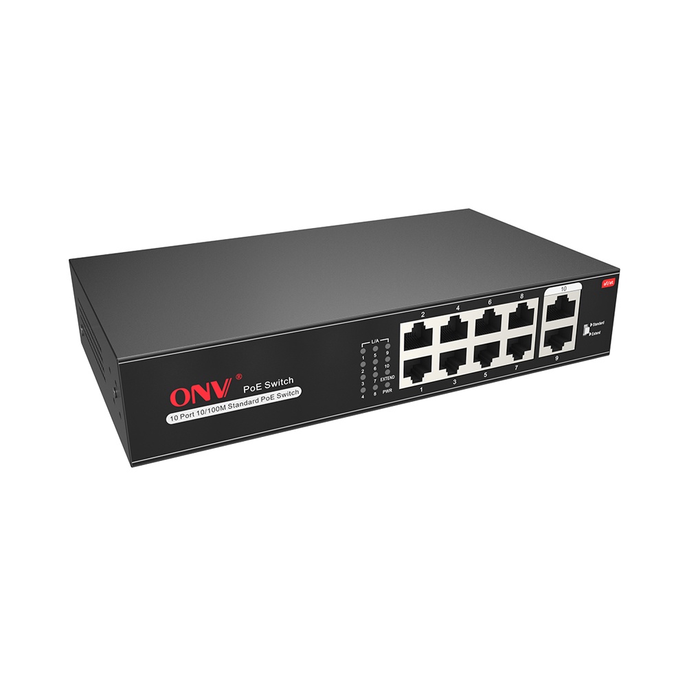 Switch POE ONV 8 cổng + 2 Uplink  dùng cho camera IP