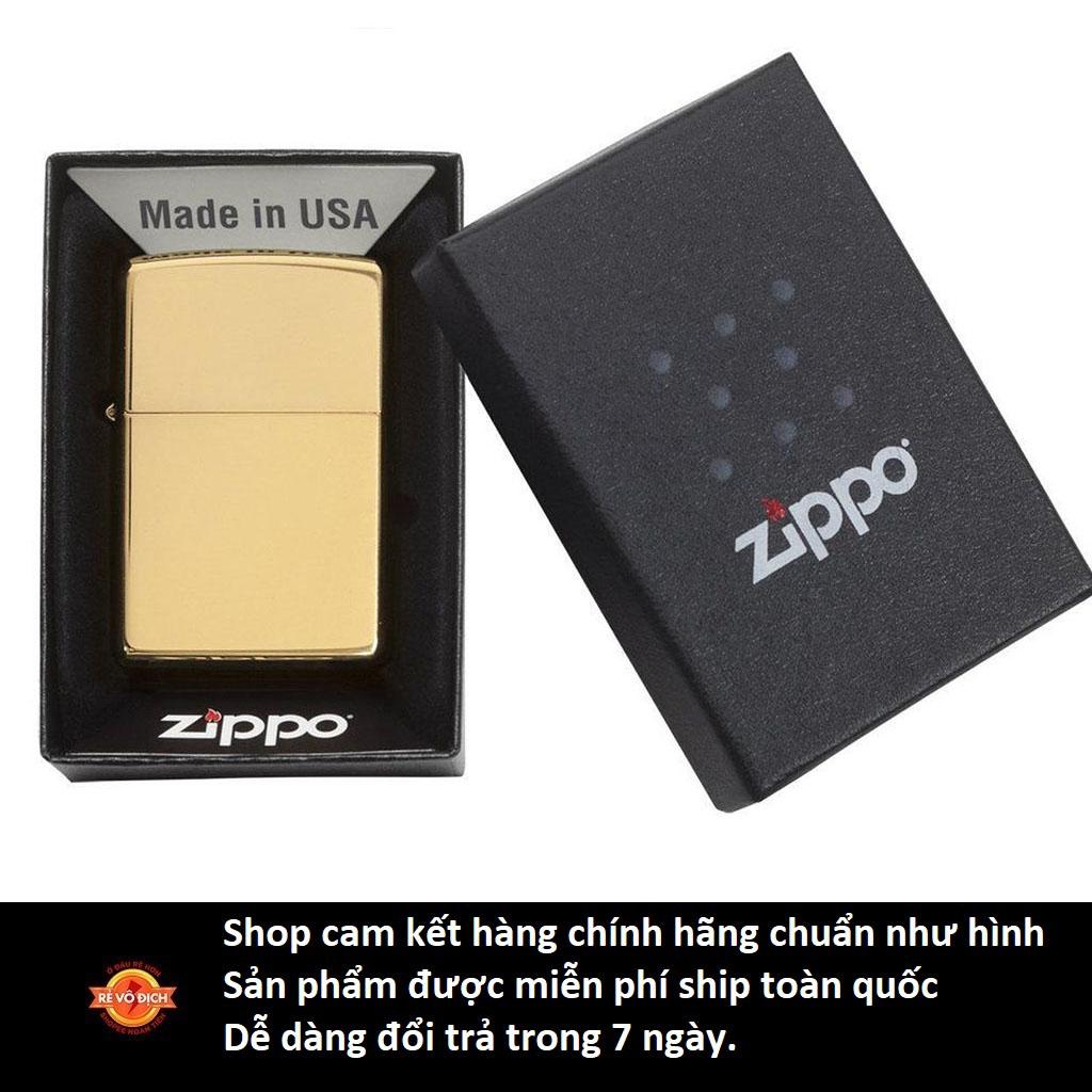 Bật Lửa Zippo Gold Plated Genuine Mỹ B-17 Mỹ