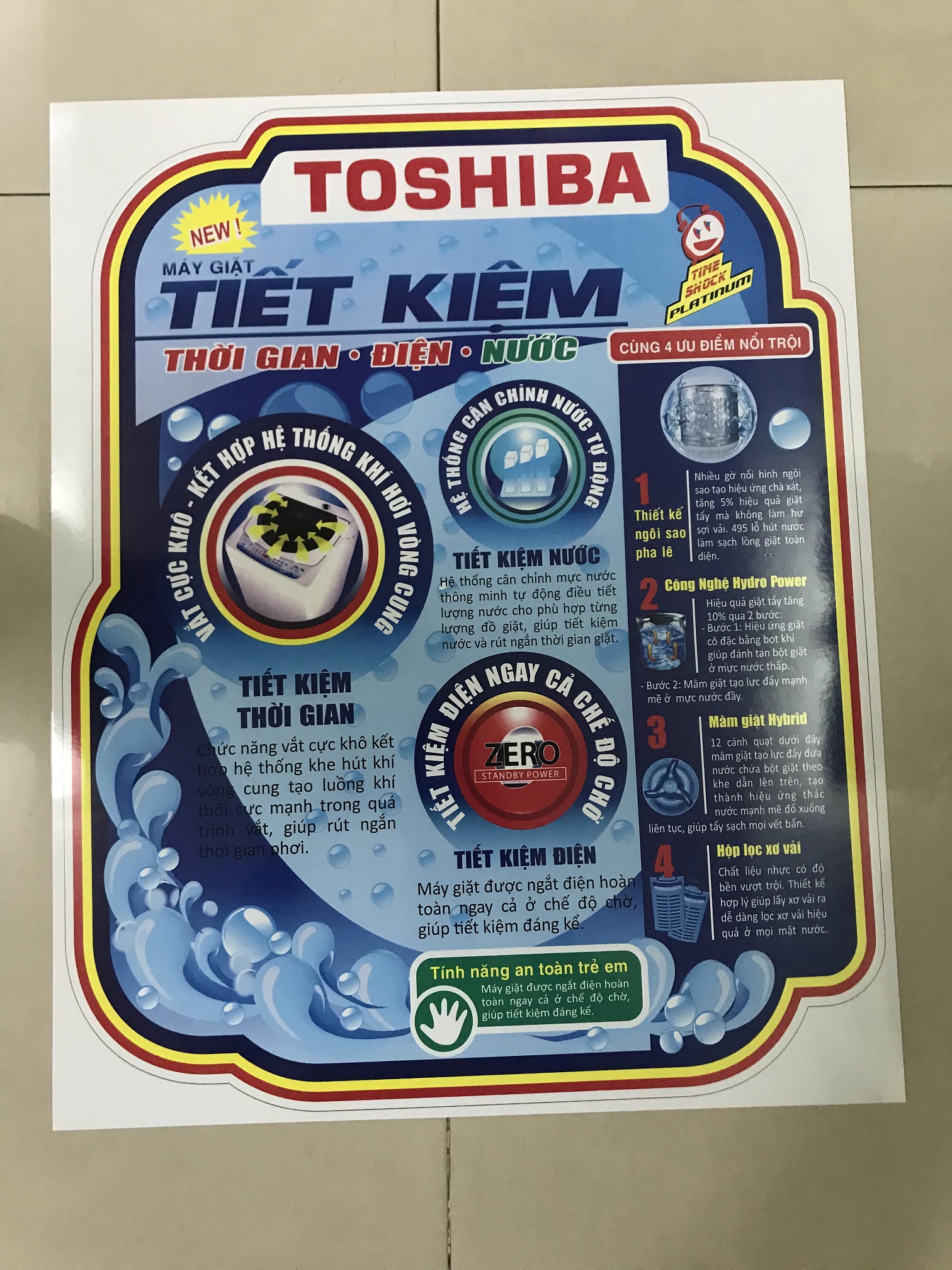 [HCM]Tem dán máy giặt Toshiba/ Miếng dán máy giặt Toshiba (mẫu 7)