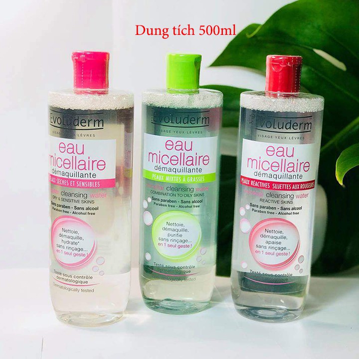 [Freeship Max] Nước tẩy trang Evoluderm Micellar Cleansing Water 250ml
