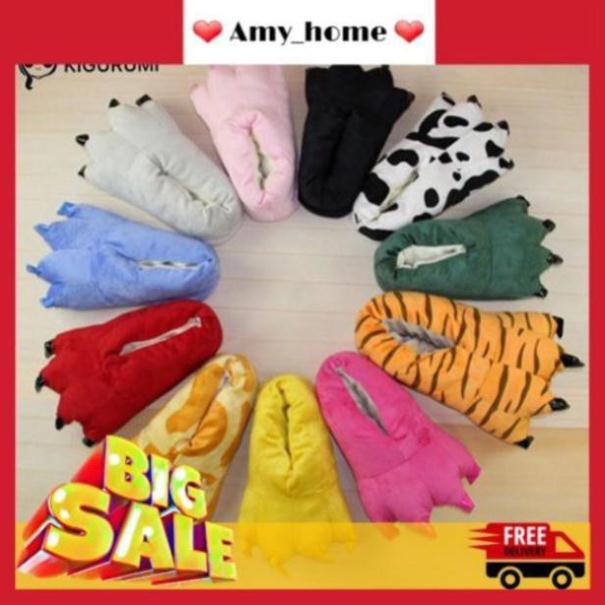 Dép Bông Thú/Bao Tay Thú Đủ Màu ( Cả Size Người Lớn Và Em Bé Trên 2 Tuổi)