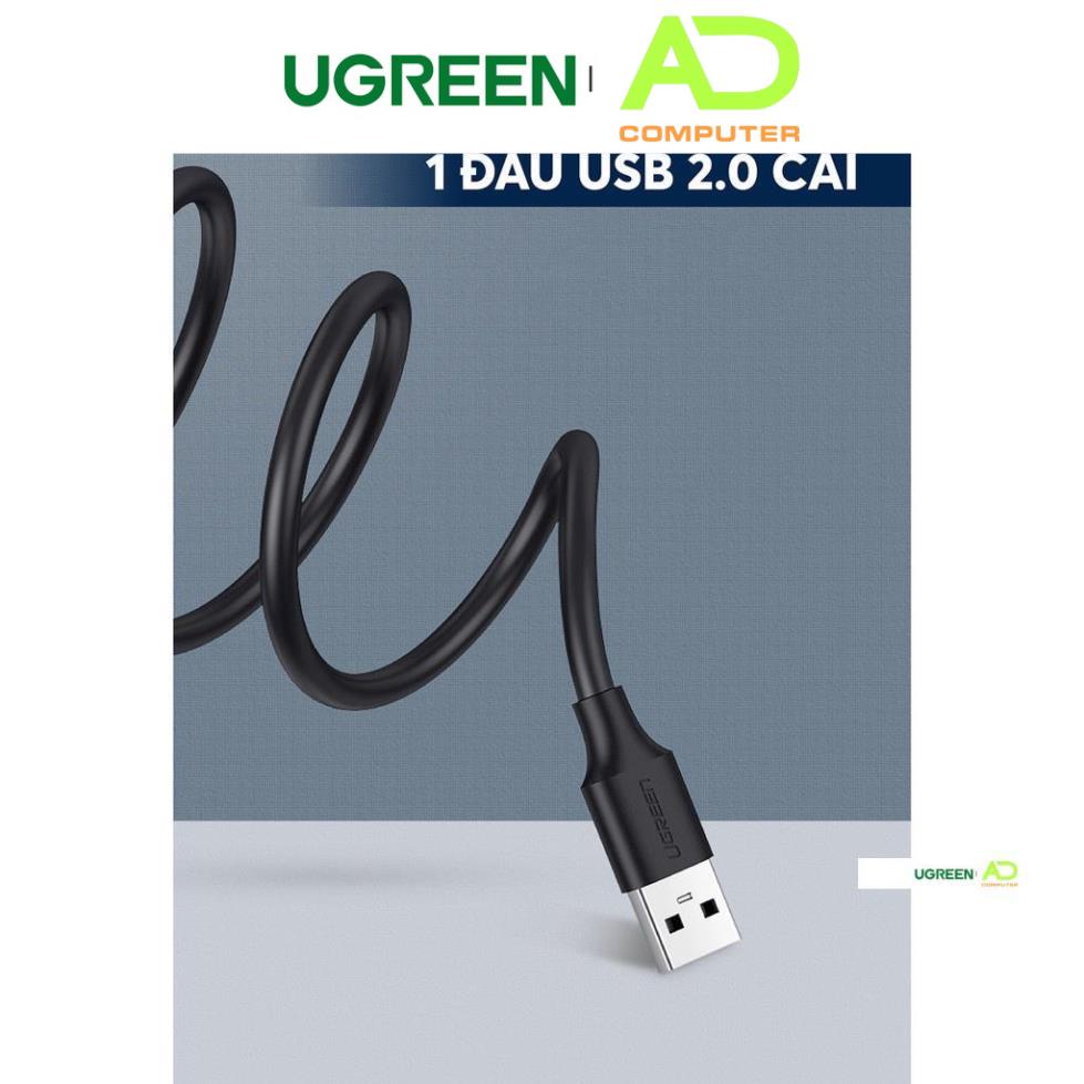 Dây USB 2.0 nối dài UGREEN dùng cho PC, Laptop,book - UGREEN US103