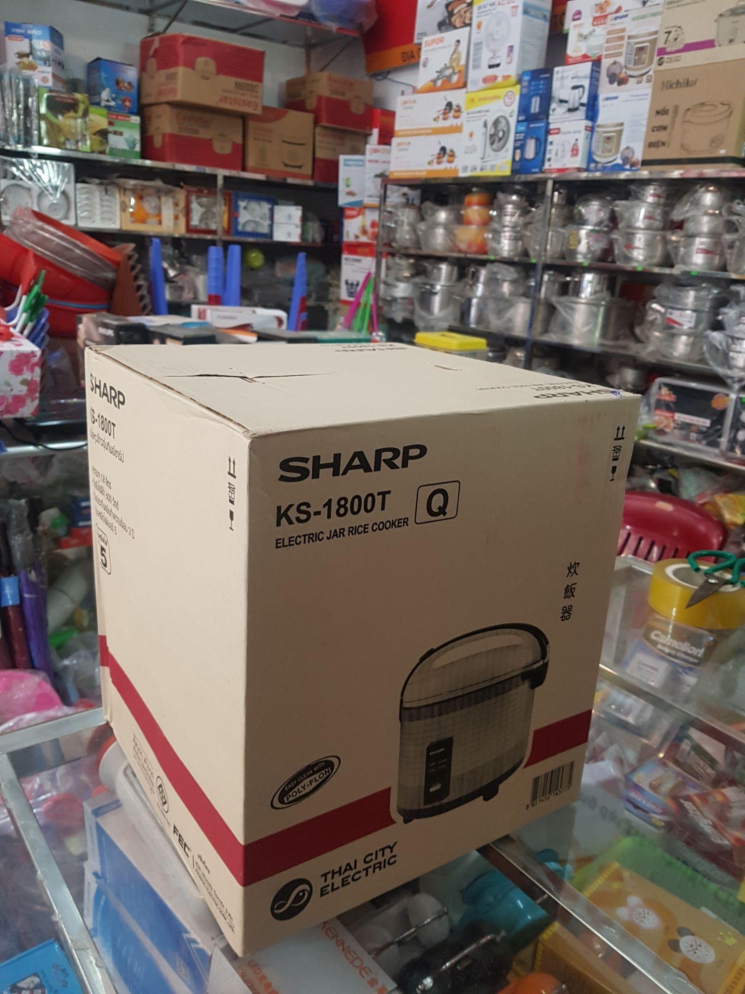 Nồi cơm điện SHARP 1.8L KS-1800T nhập Thái Lan