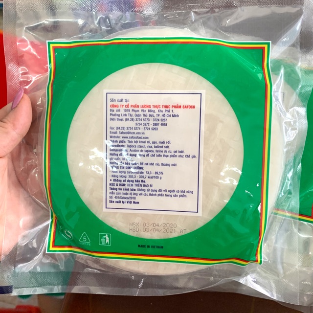 Bánh Tráng Cuốn Gỏi Ăn Liền Safoco 200g