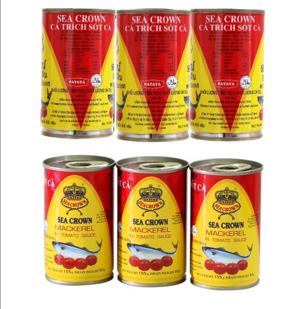 Combo 10 Hộp Cá SEACROWN 155G
