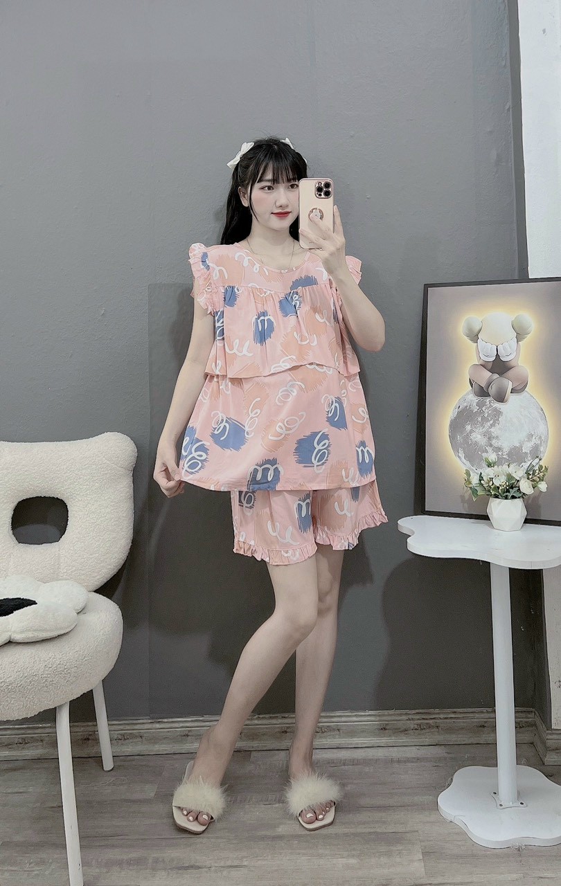 bộ đồ hè chất mềm mát cho mẹ từ 40-70kg