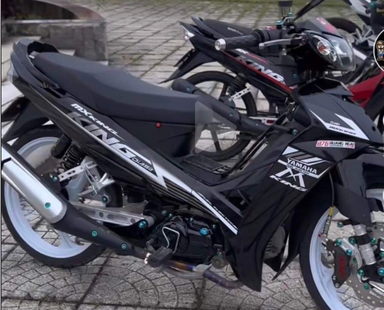Tem rời sirius mxking đen bạc