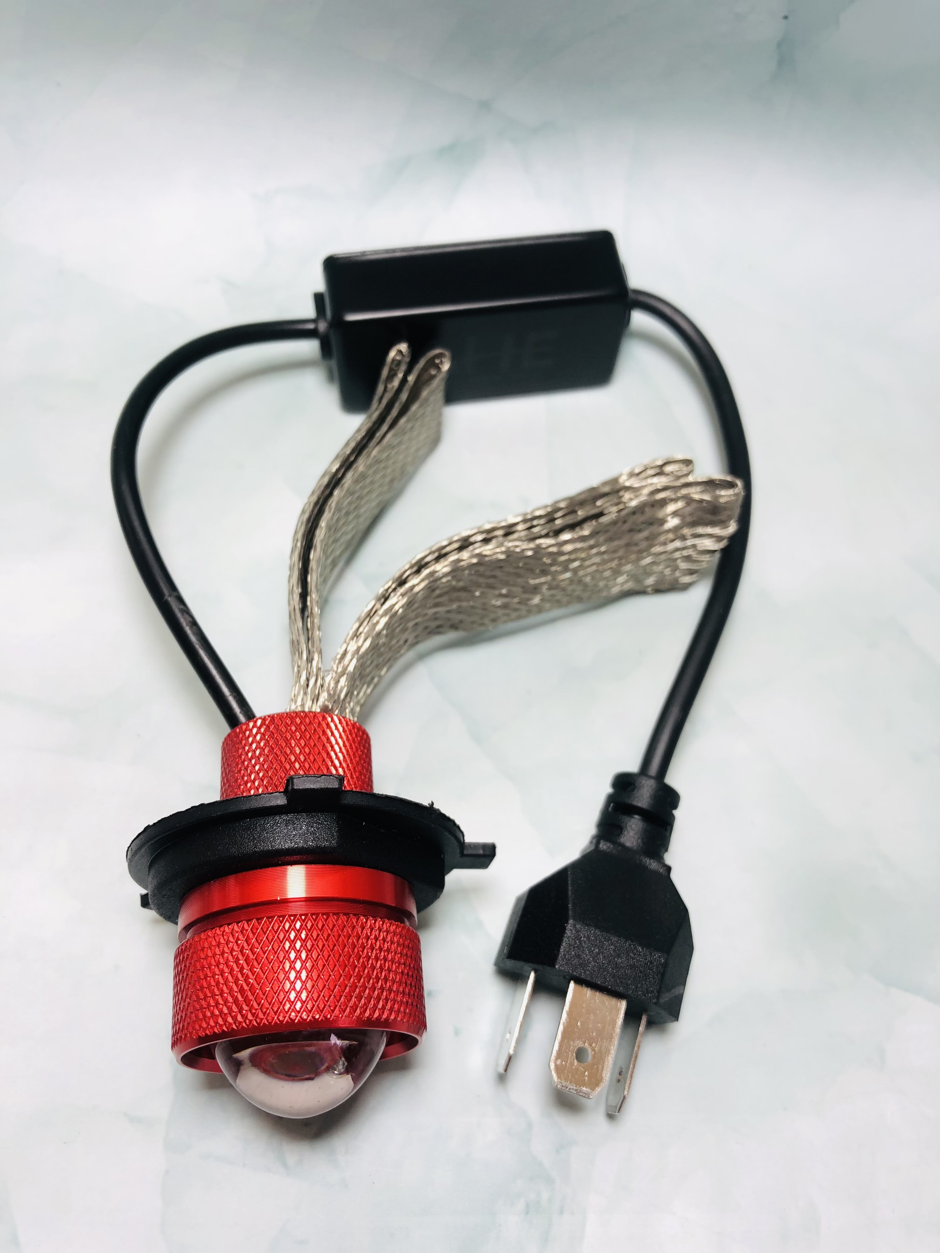 Đèn Pha Led Bi Cầu Mini Mẫu Ruby 2 Chế Độ Cos Vàng Pha Trắng
