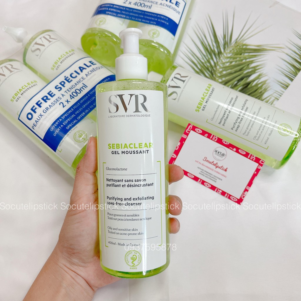 Sữa rửa mặt SVR Sebiaclear 400ml