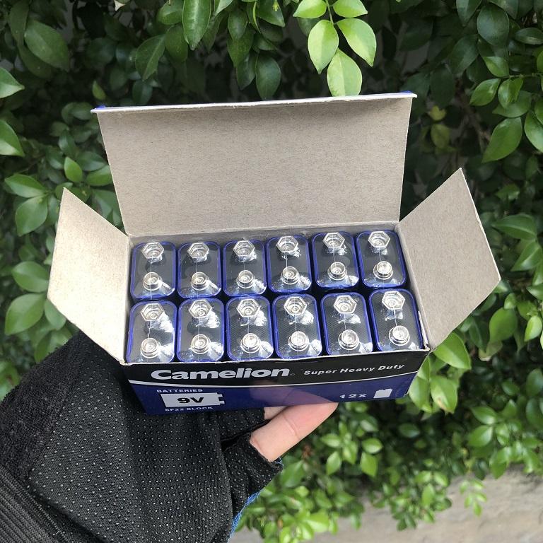 Pin Camelion 9V Vuông  Hộp 12 Viên - Pin Vuông Đa Dụng