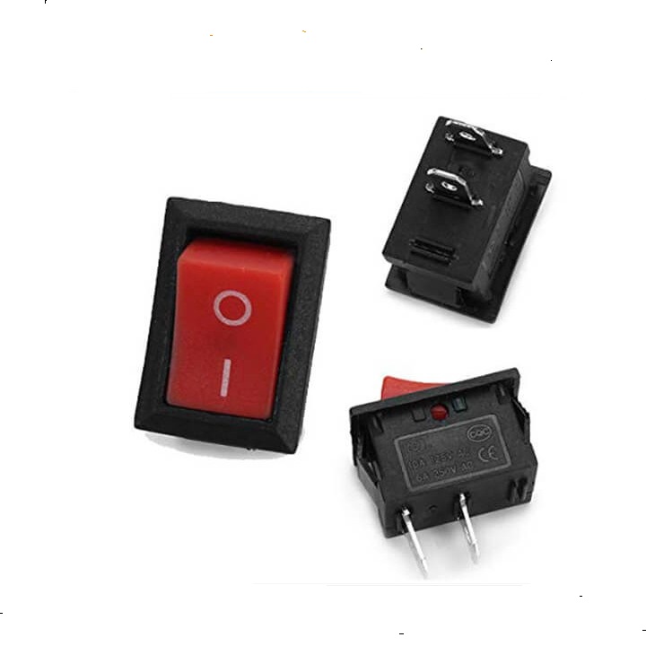 Combo 5 Công tắc bập bênh KCD11-101 6A 250V 2 Chân