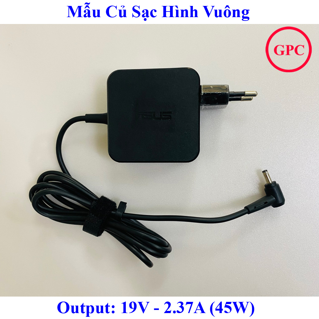 Sạc laptop asus 19v – 2.37a chân nhỏ 4.0x1.35mm - đường kính đầu sạc 4mm thay cho dòng asus x453 x553 e402 e502 x441 x441sa x453m x453sa x553m e402sa e402s e402ma e402m e502ma e502sa