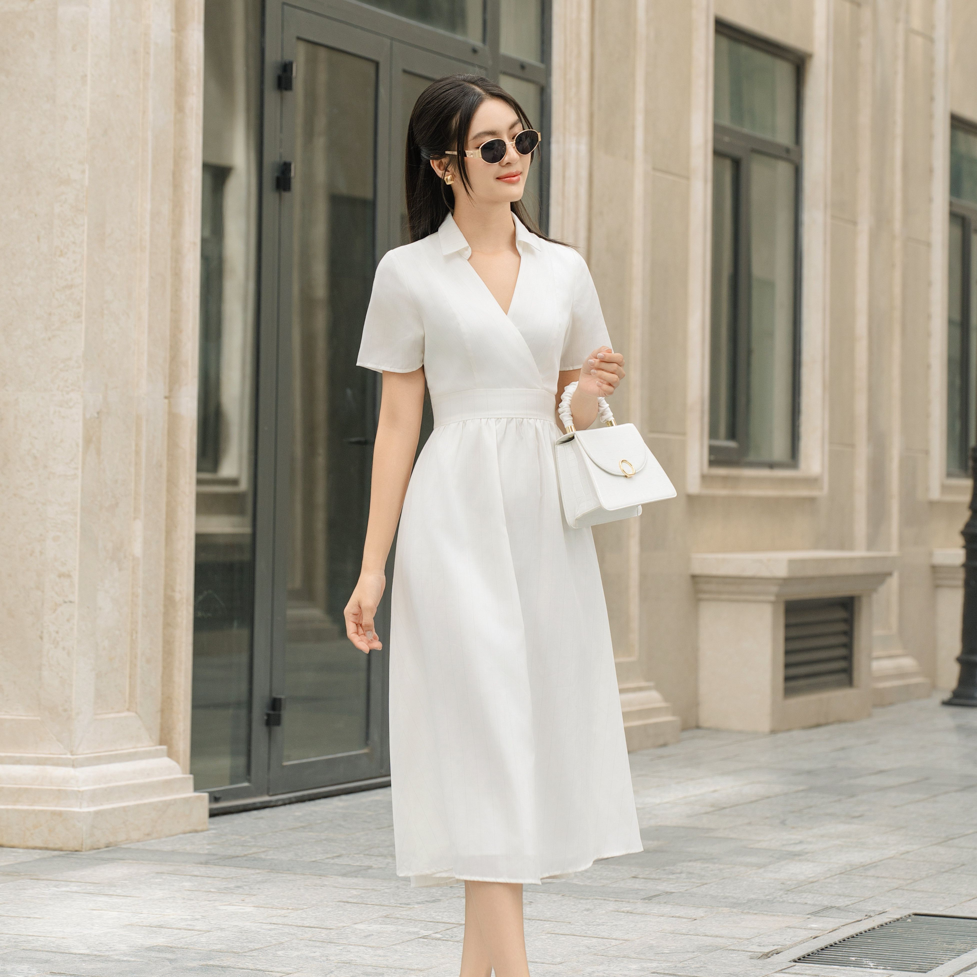 Voucher siêu sale 15% olv - đầm kalila white dress