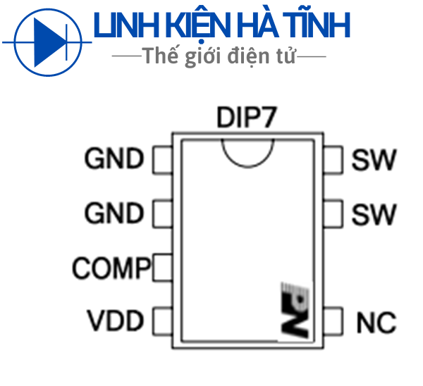 3 con IC NGUỒN PN8024 PN8024R 8024 CHÍNH HÃNG