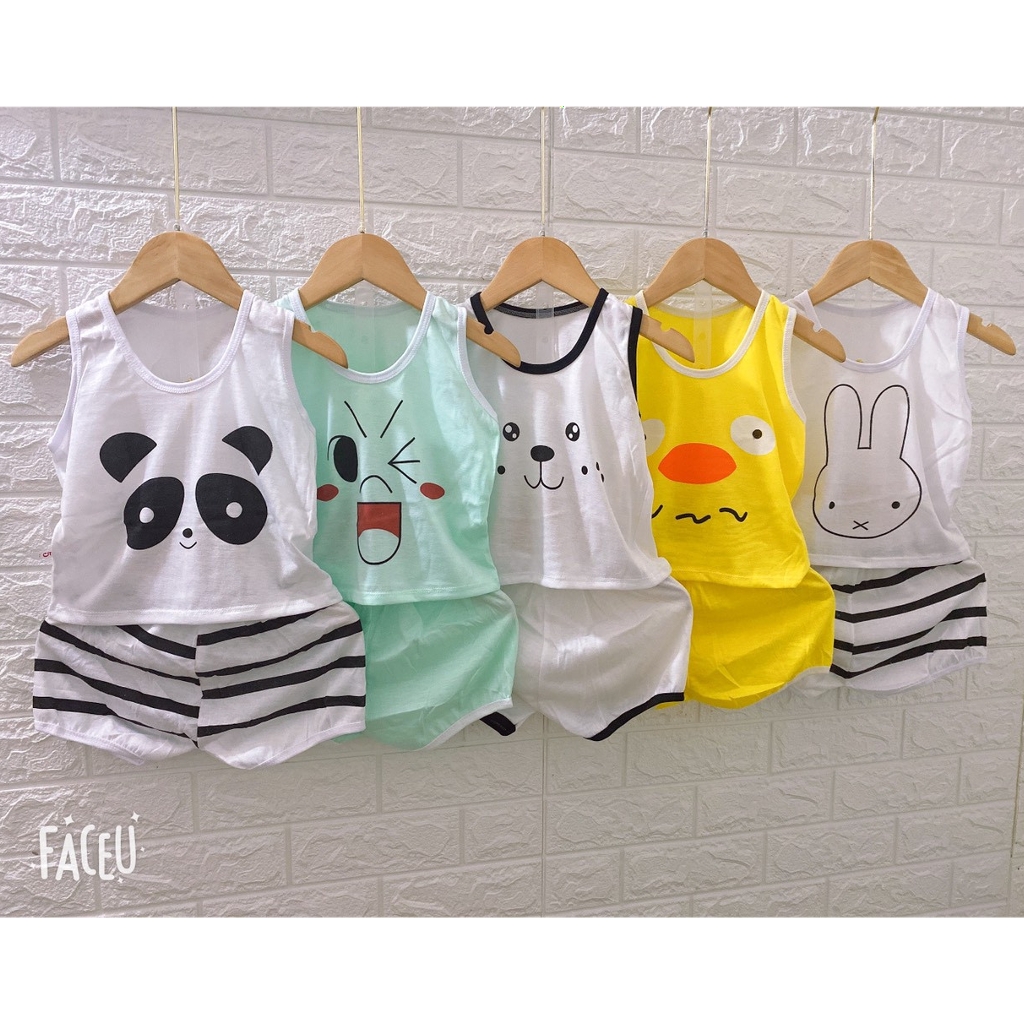 Combo 5 bộ quần áo bé trai 3-13kg