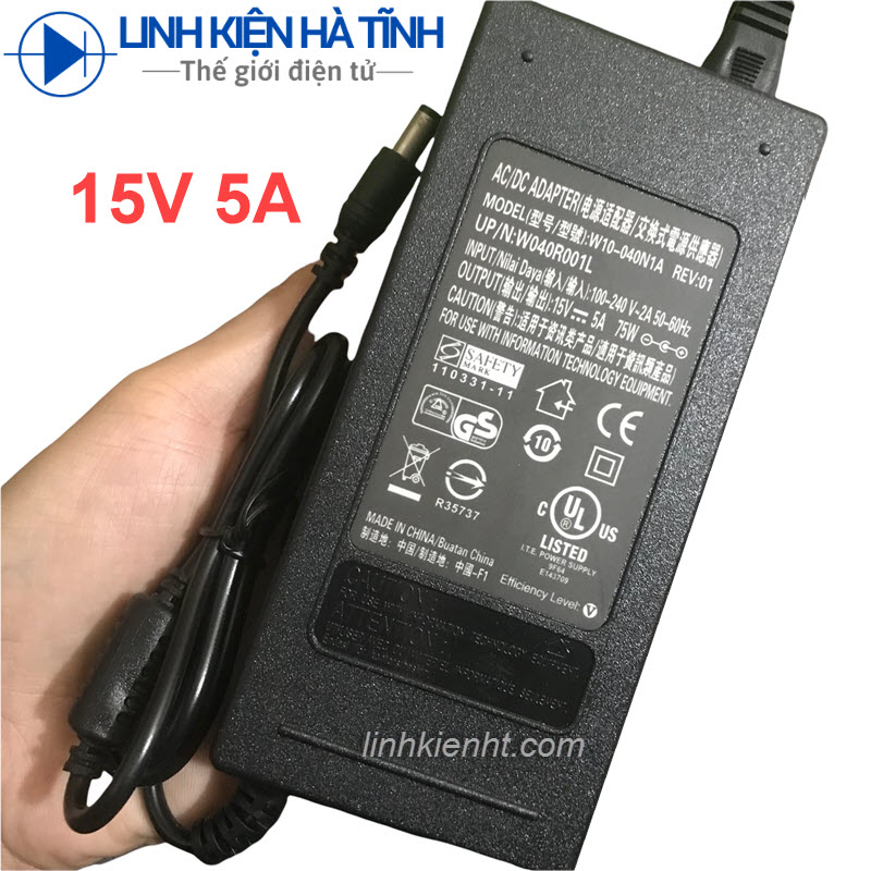 Nguồn sạc loa kéo 15V 5A nguồn adapter 15V 5A hàng chuẩn