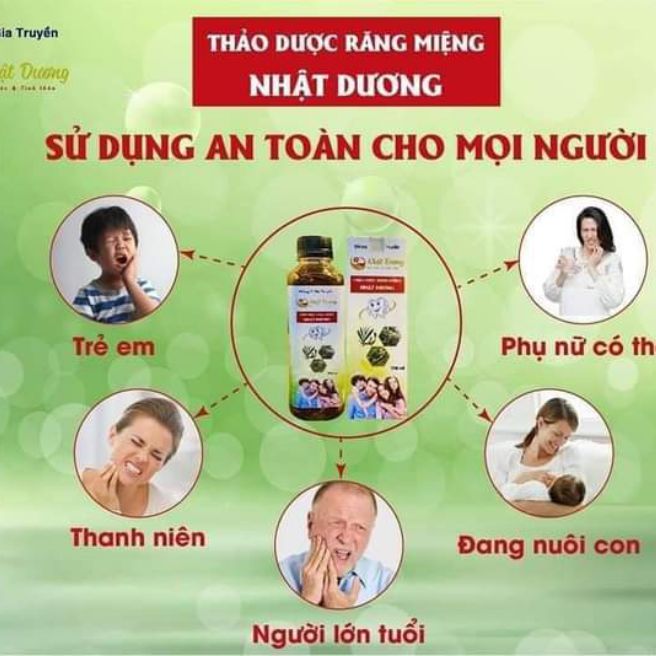 Nước súc miệng sâu răng nhật dương