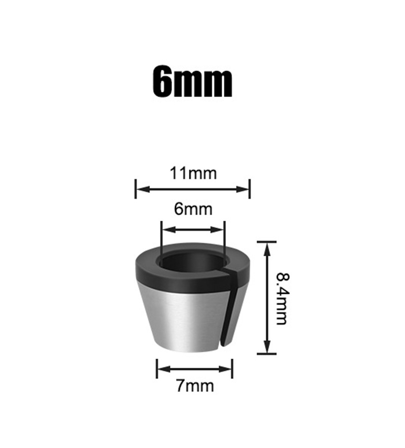 Đầu kẹp chuyển đổi máy phay 1/4 sang 6mm 8mm