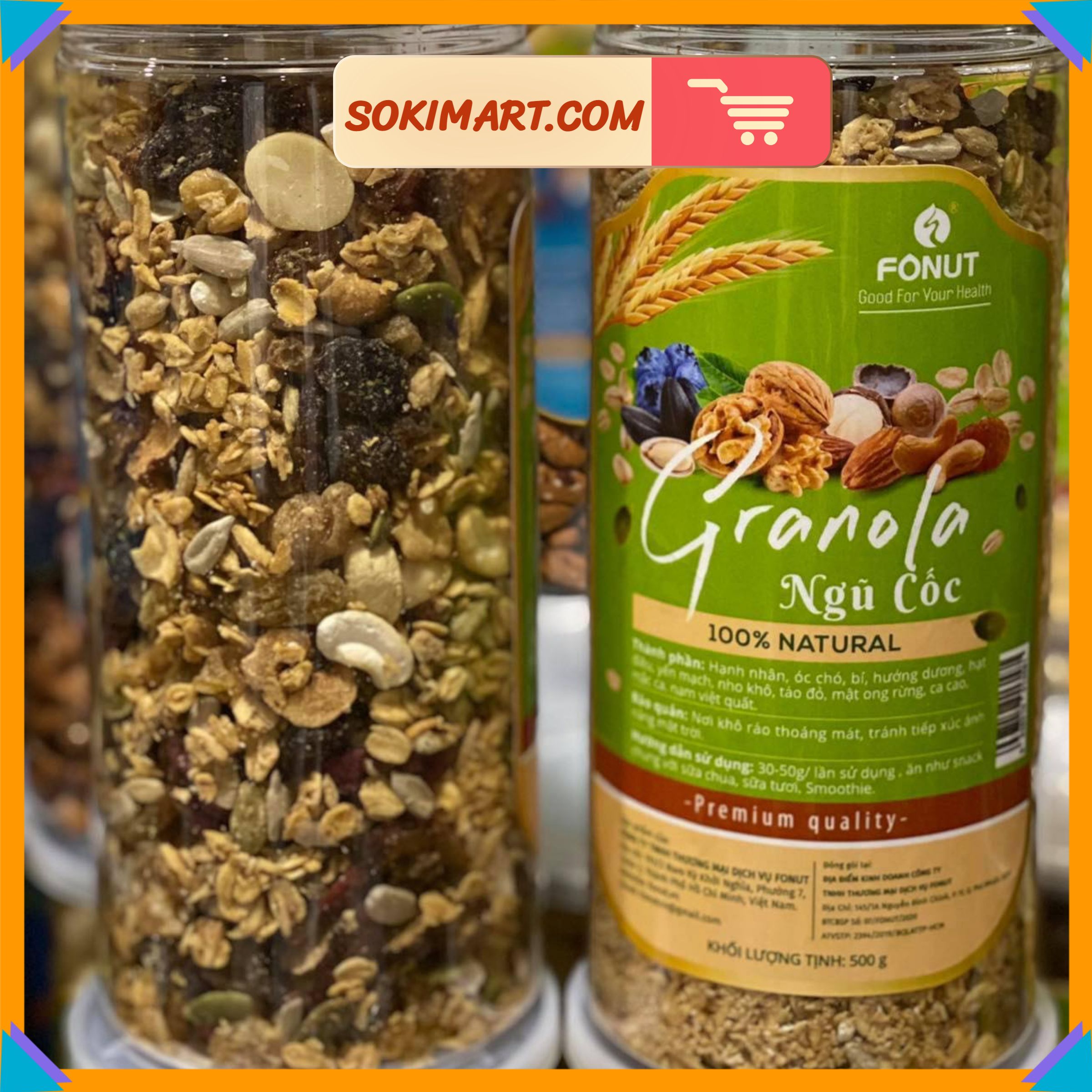 Ngũ cốc Granola cao cấp - 500g