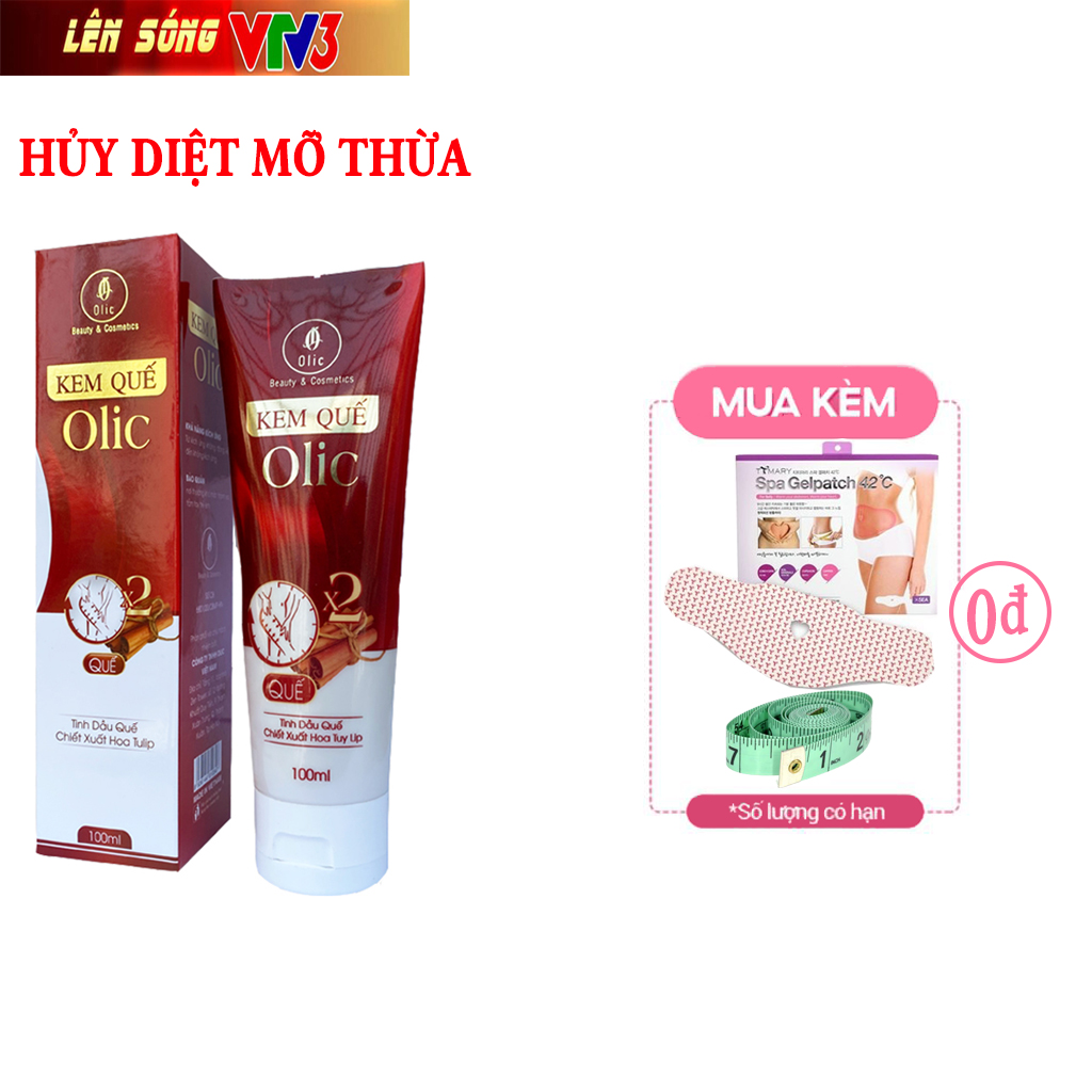 COMBO 2 Kem tan mỡ olic - Gel săn chắc quế giảm eo mỡ hiệu quả