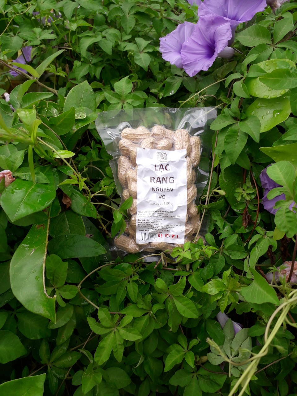lạc rang nguyên vỏ khang hy 100g