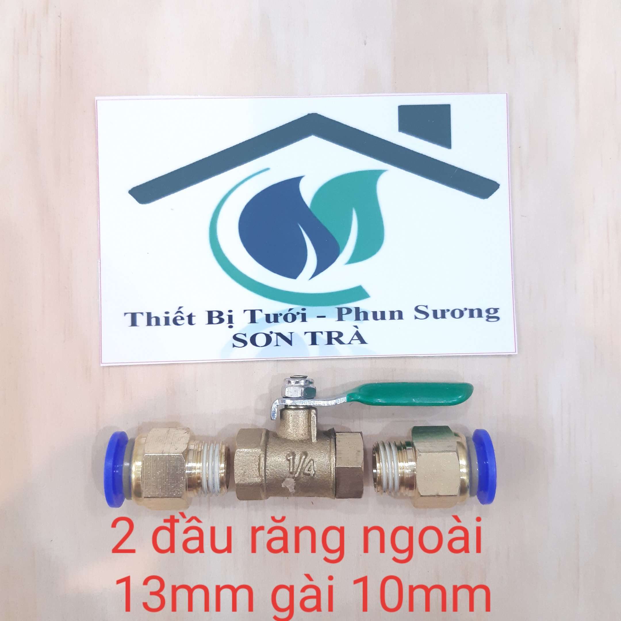 Van khóa đồng ren trong 13mm