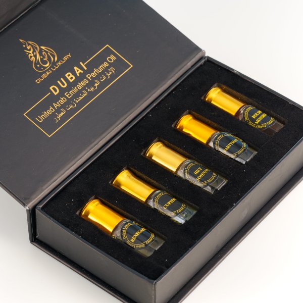 Set 5 chai tinh dầu nước hoa Dubai mini dạng lăn - Minabeauty