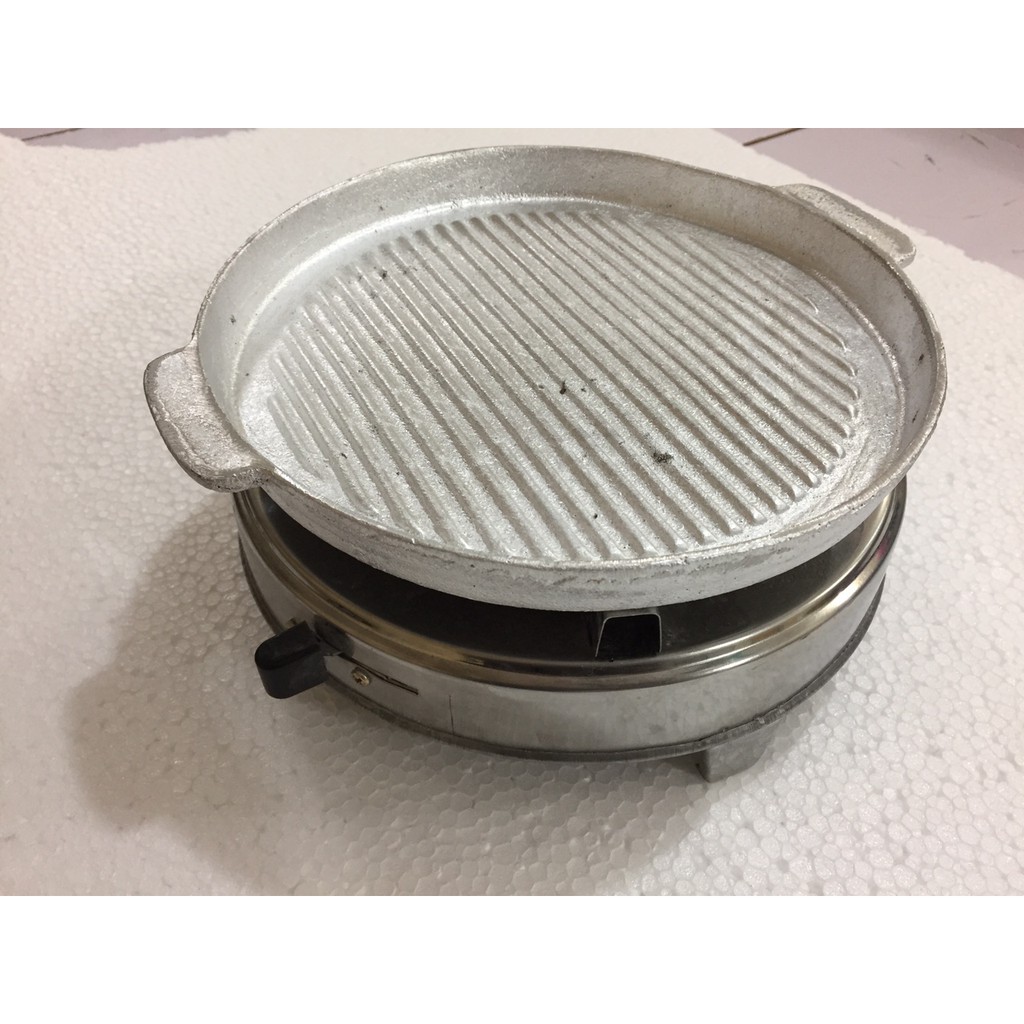 Combo Bếp Cồn Inox - Chảo Nướng Gang
