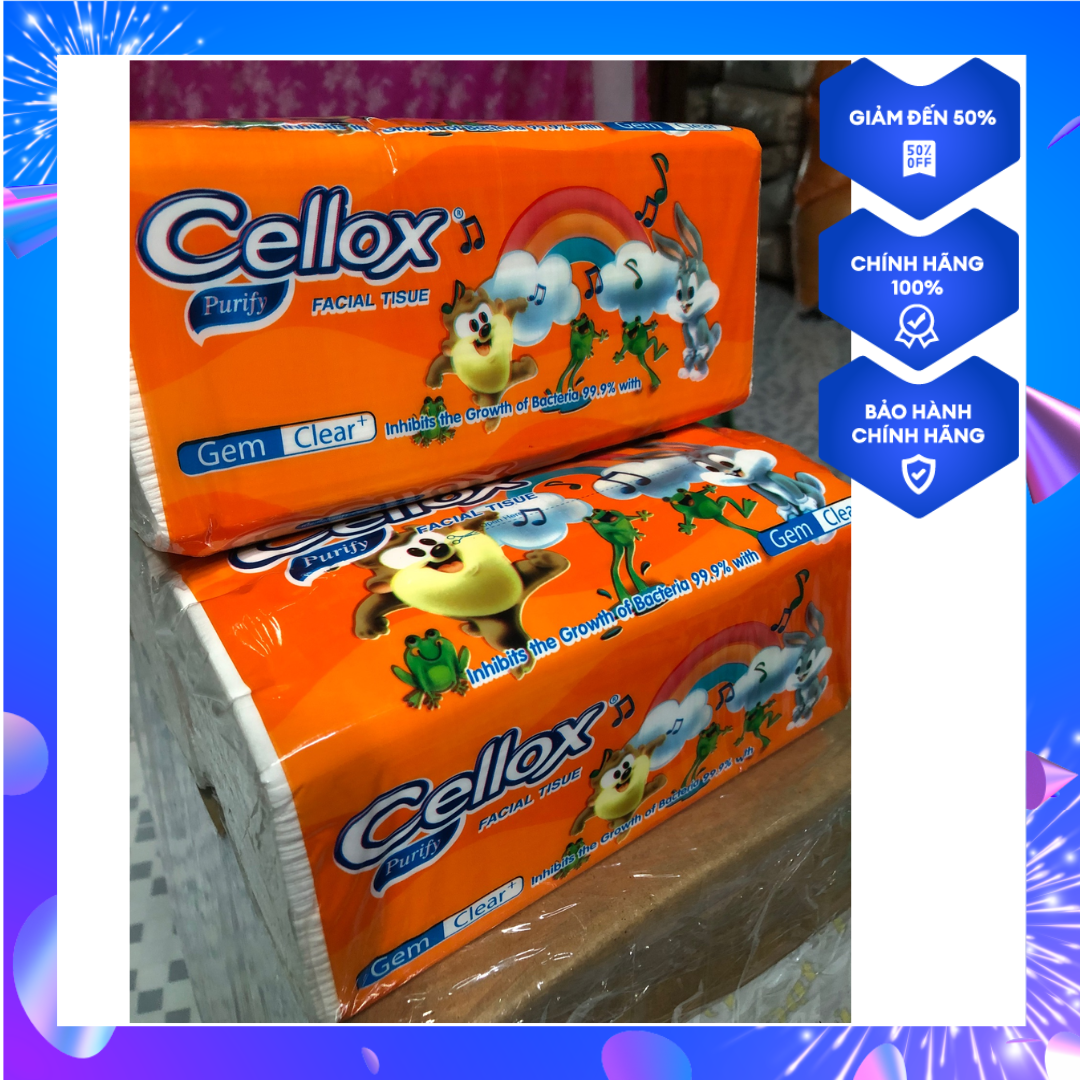 Khăn giấy lụa rút Cellox mềm mịn 260tờ