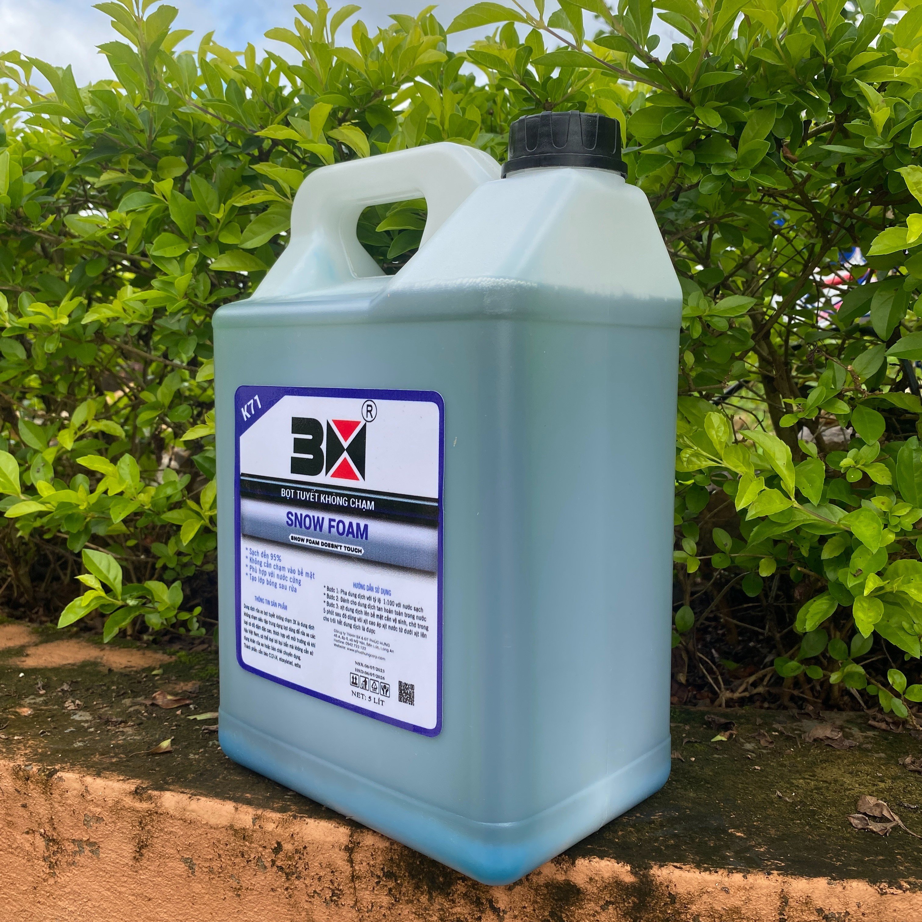 ( CAN 5 LÍT ) BỌT TUYẾT RỬA XE KHÔNG CHẠM CAO CẤP 3X K71