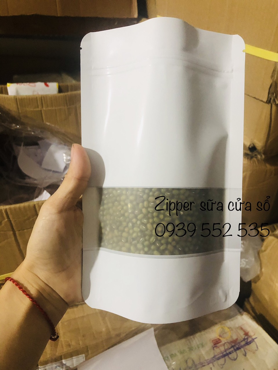 [1kg/size] túi zip sữa cửa sổ tràn đựng bột đậu hạt cafe (mẫu mới có móc khóa - hoặc ko móc khóa)