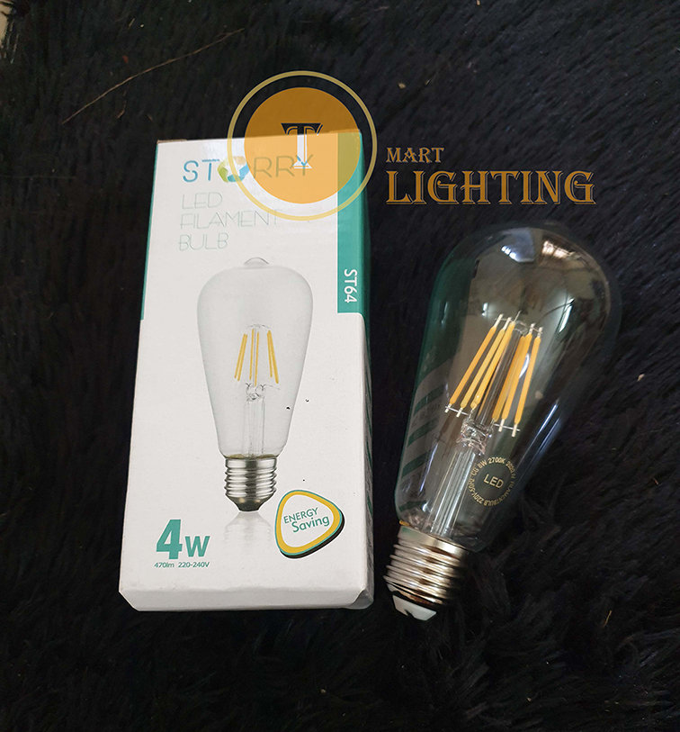 Bóng led edison ST64 - bóng đu đủ 4w - 12w