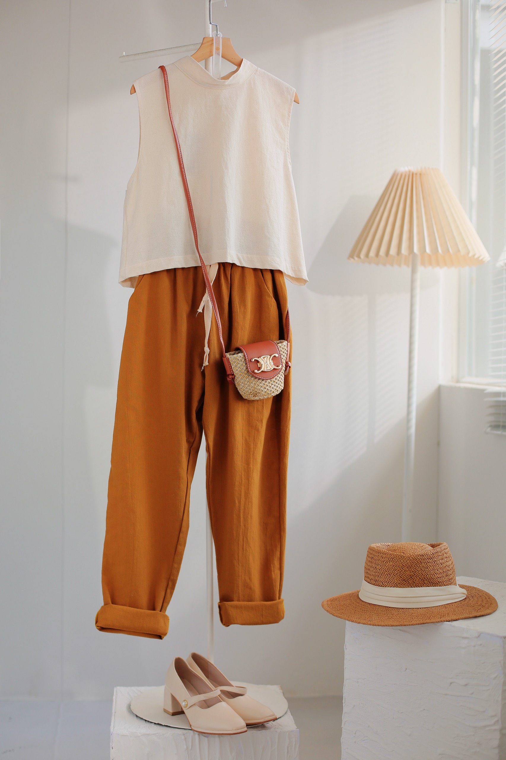 MORI - Quần Baggy linen