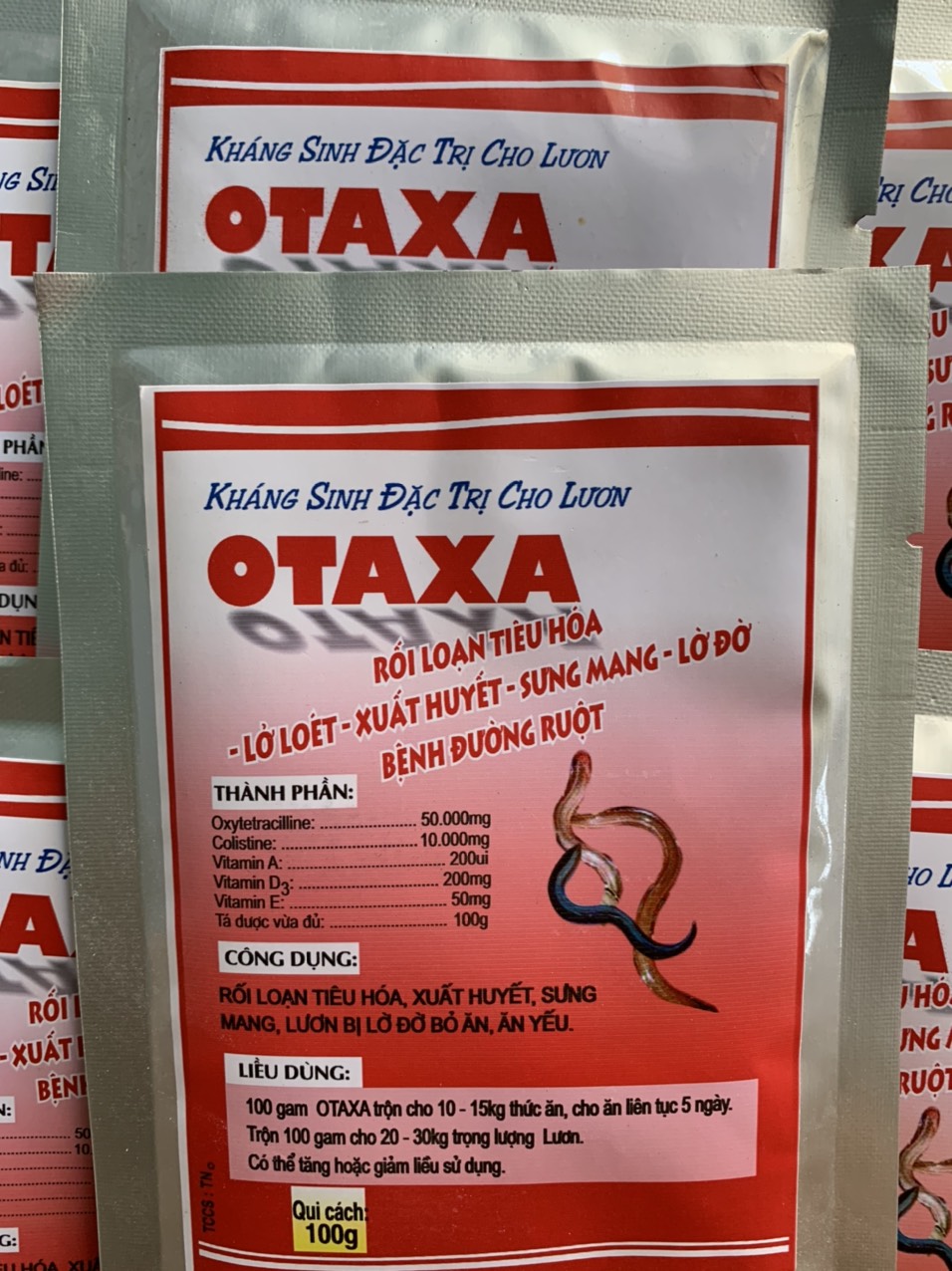 Otaxa kháng sinh đặc tri cho con lươn