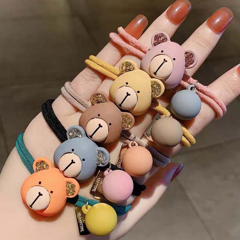 Dây Chun Buộc Tóc Smile Siêu Cute, Set Dây Cột Tóc Phong Cách Hàn Quốc (D7)
