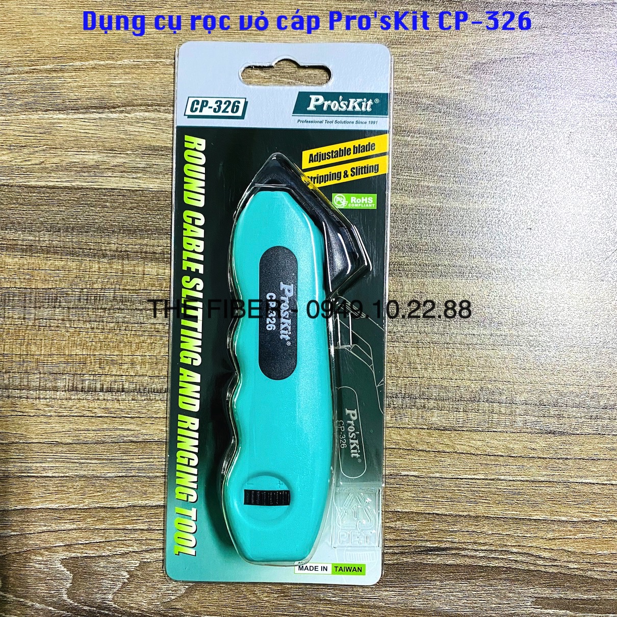 Dụng cụ rọc vỏ cáp Pro'sKit CP-326