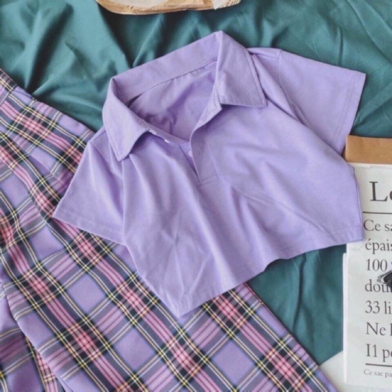 ÁO CROPTOP POLO NỮ