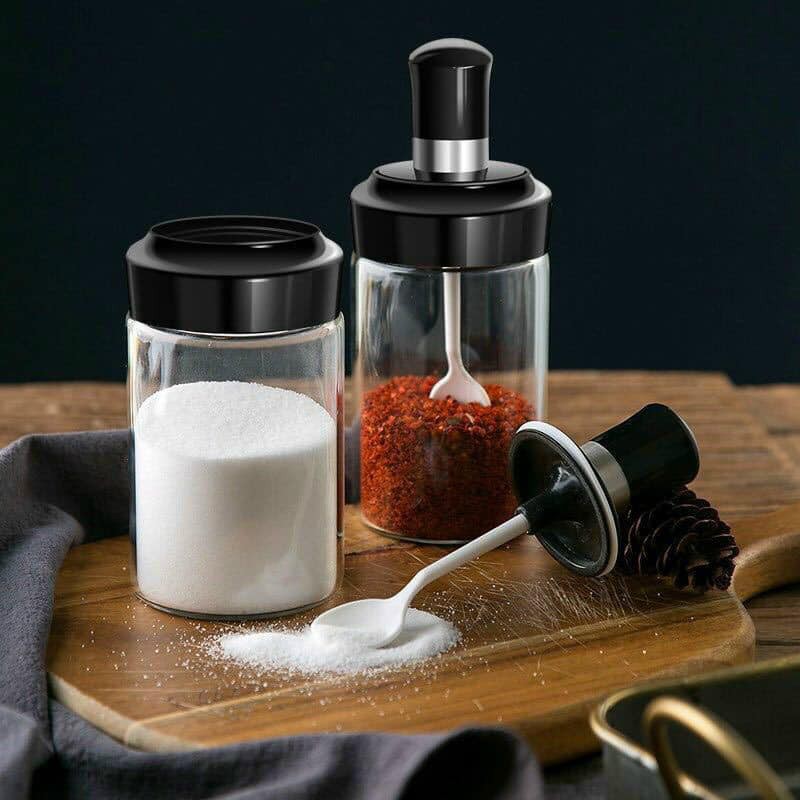 Lọ đựng giá vị có thìa