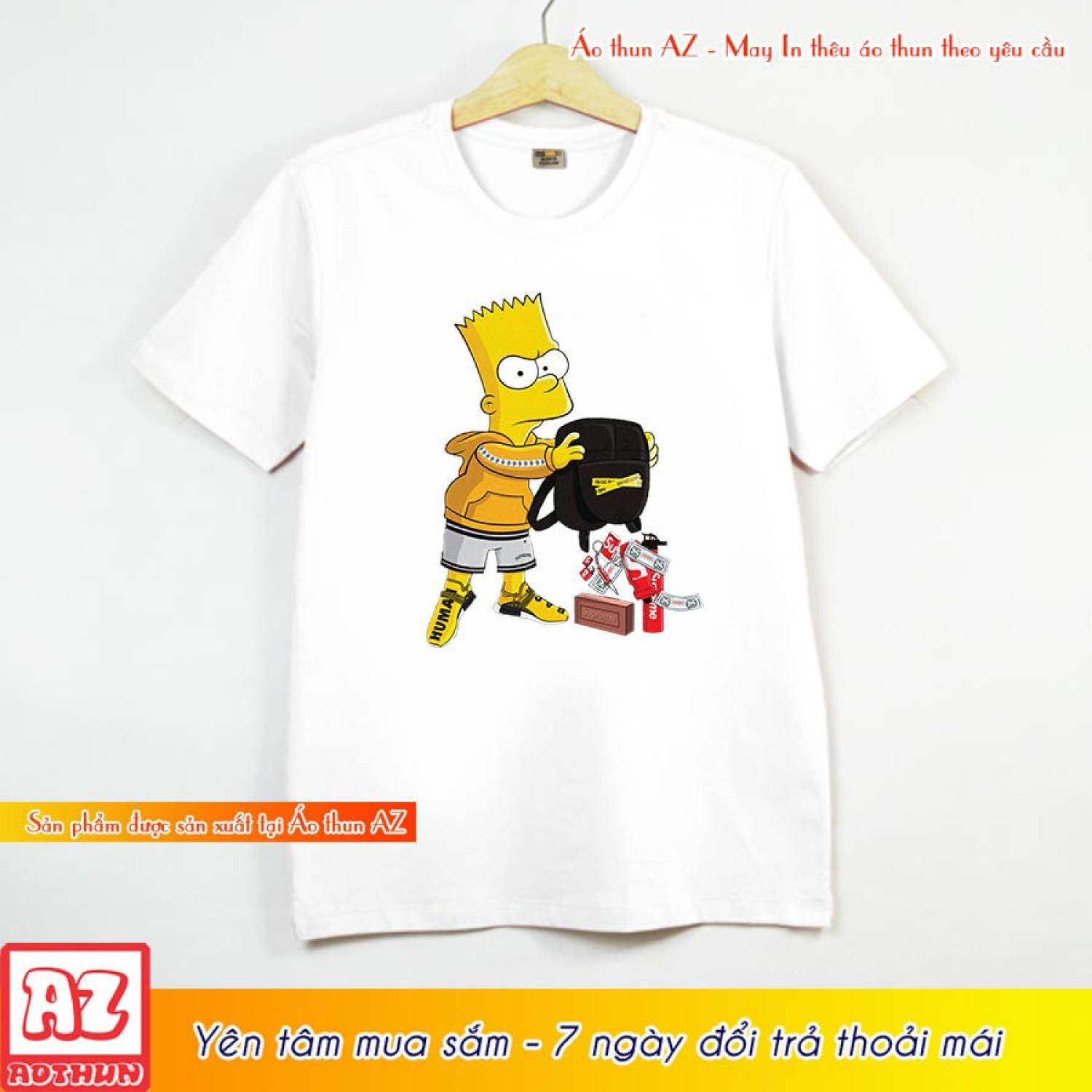 Áo thun teen in hình Simpson
