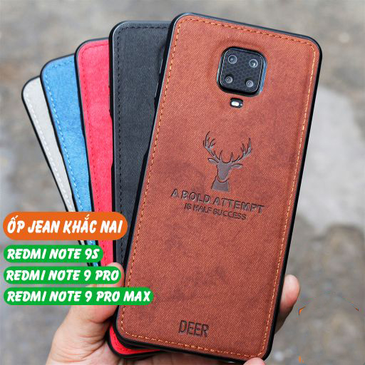 [HCM]Ốp Lưng Redmi Note 9 Pro Note 9S Note 9 Pro Max vân da khắc hình Nai