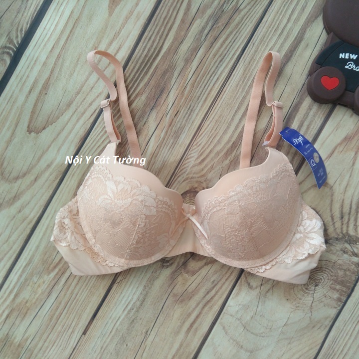 Áo ngực Boya mỏng , mút tim, trơn phối ren