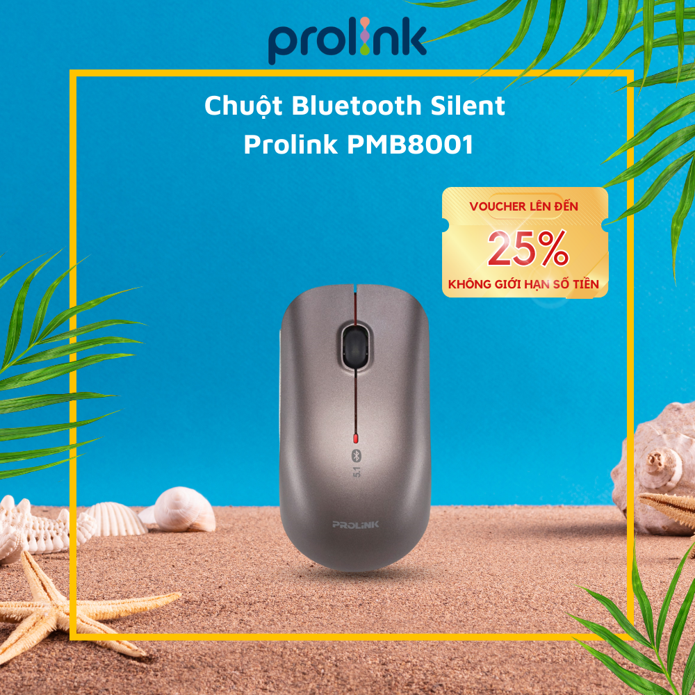 Chuột Bluetooth Silent Prolink PMB8001 - Hàng chính hãng