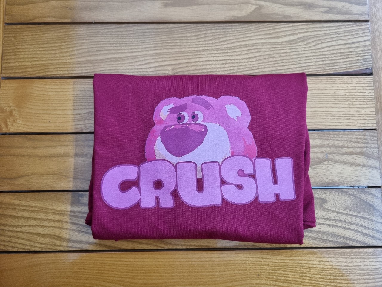 Áo phông in bet gấu crush