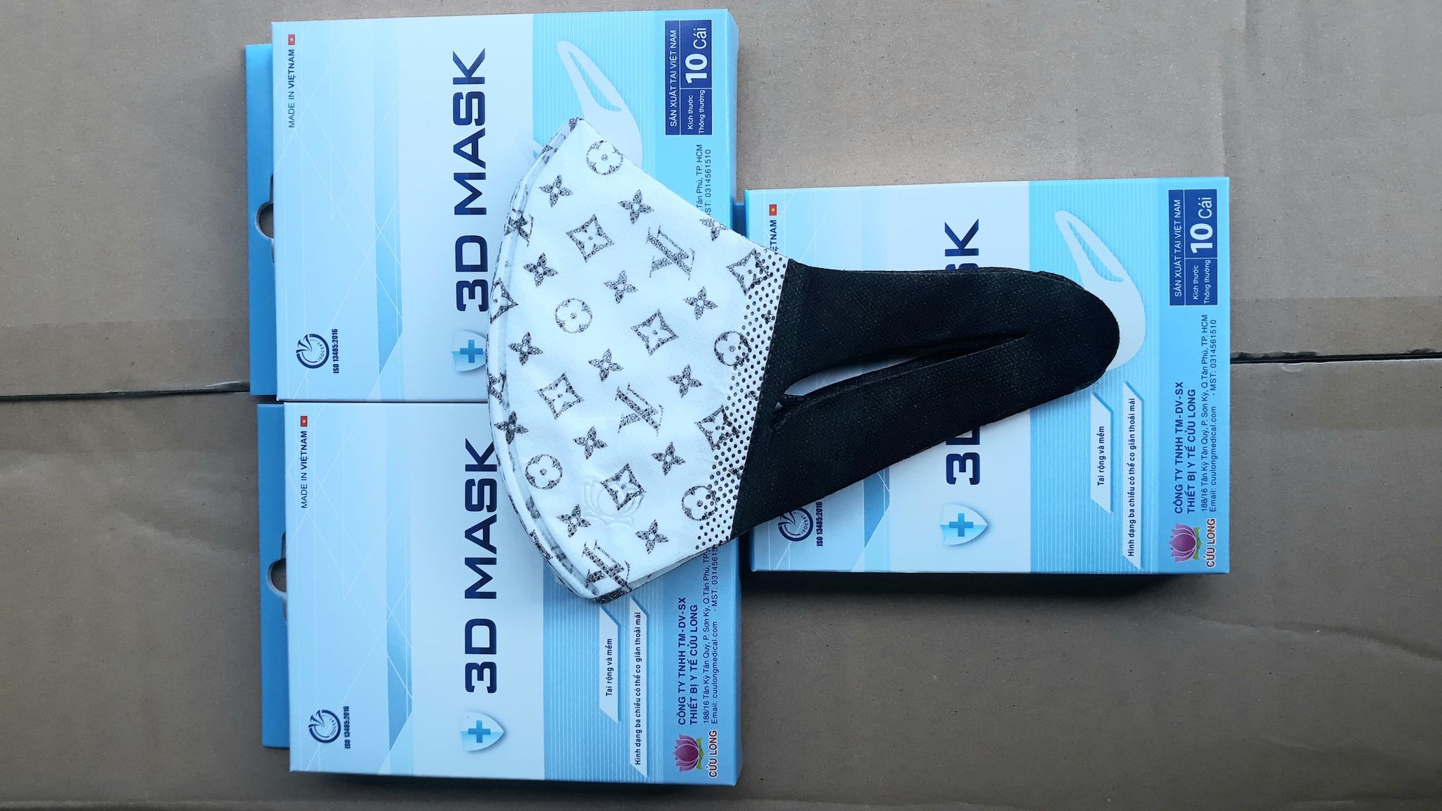 Khẩu trang 3D Hàng Cty Cửu Long Set 10 cái