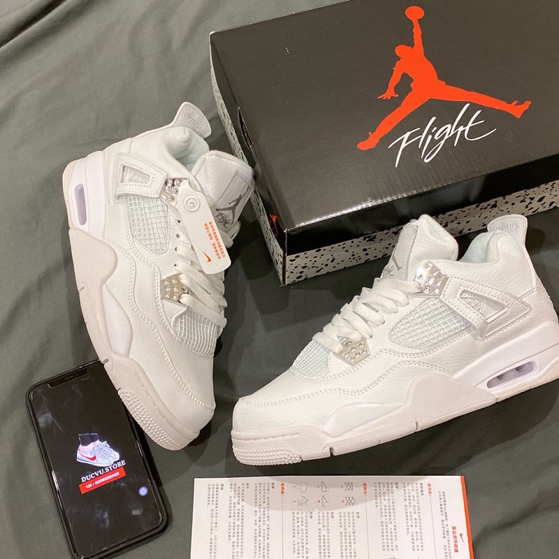 GIÀY JD4 RETRO PURE MONEY SC [ FULL BOX + FREE SHIP ]