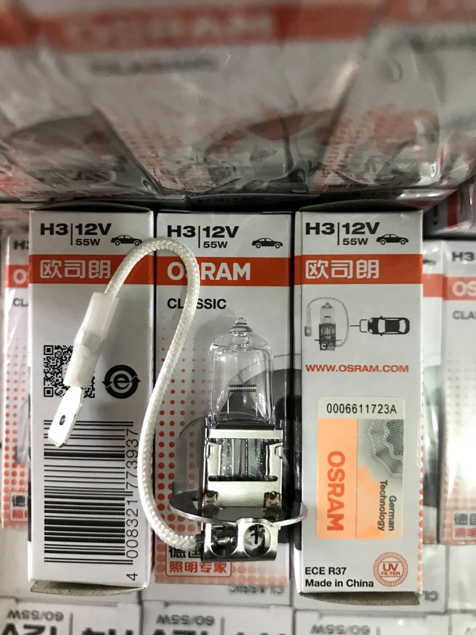 [HCM]Bóng đèn Osram H3 12V 55W - Đèn cốt đèn pha