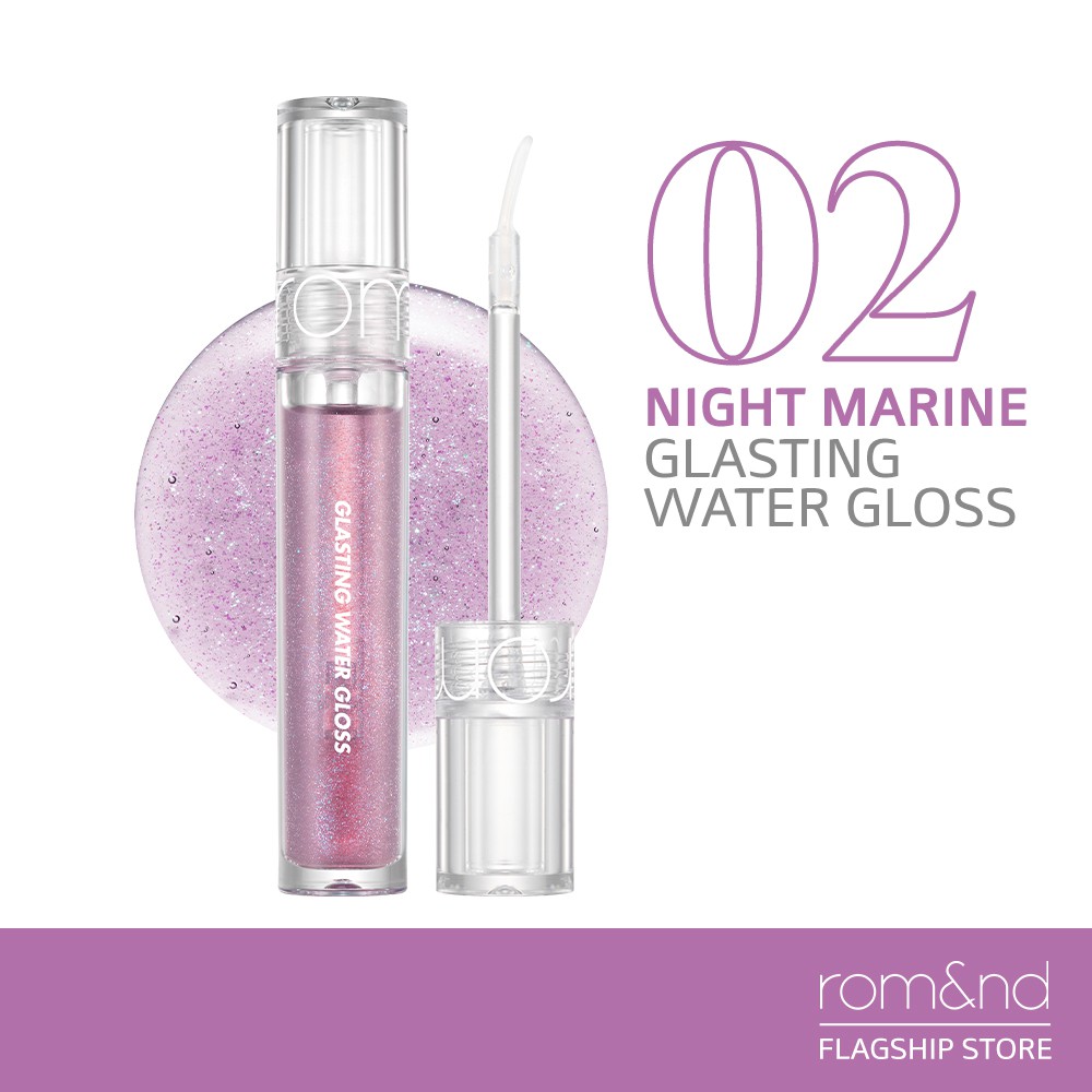 [Son Tint] Bóng Cho Đôi Môi Căng Mọng, Mịn Mượt Romand Glasting Water Gloss 4.5g