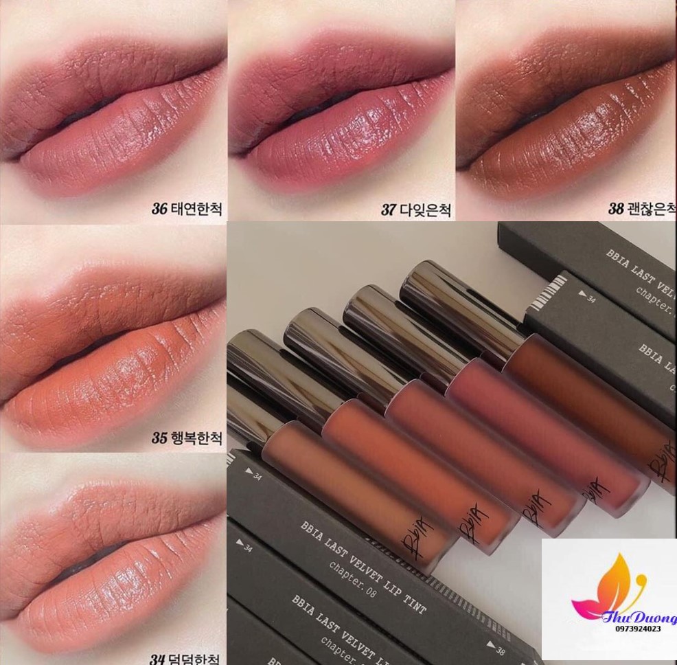 [HCM]Son Kem Lì Velvet Lip Tint Ver 8